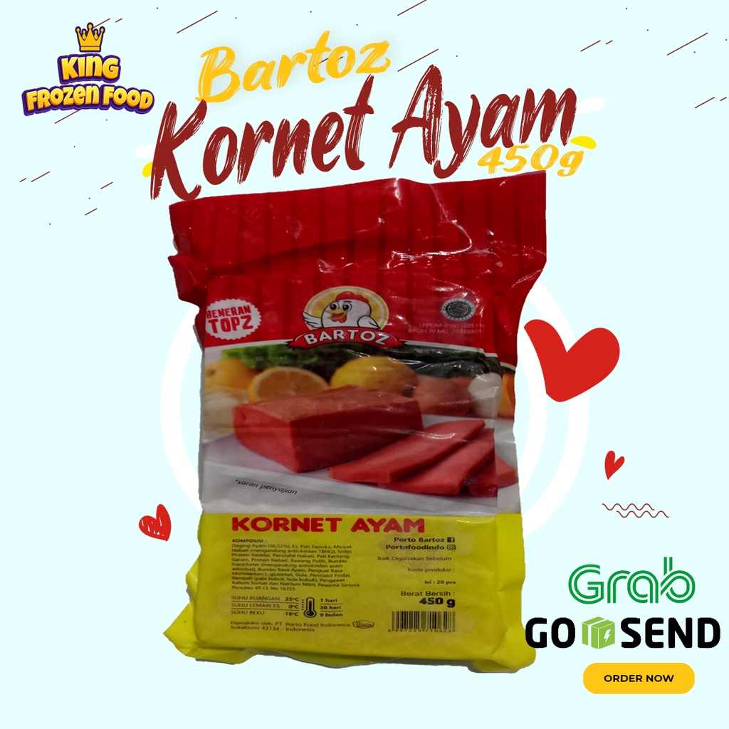 Bartoz Kornet Rasa Ayam 450Gram