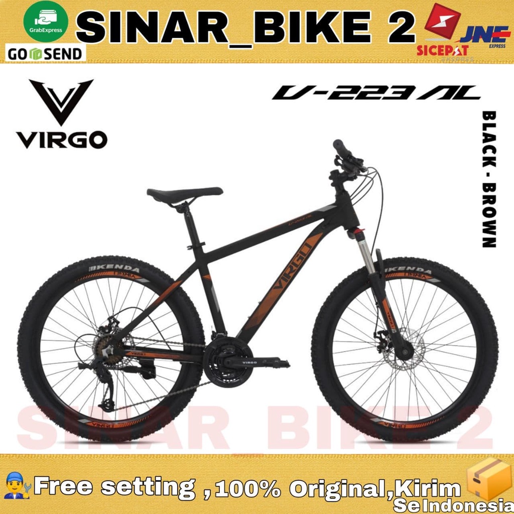 Sepeda Gunung 26 Inch MTB VIRGO V-223 Alloy 24 Speed Forx  Lock Out