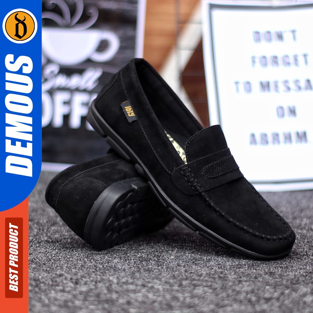 DEMOUS Ganbar - Sepatu Casual Pria Slip On