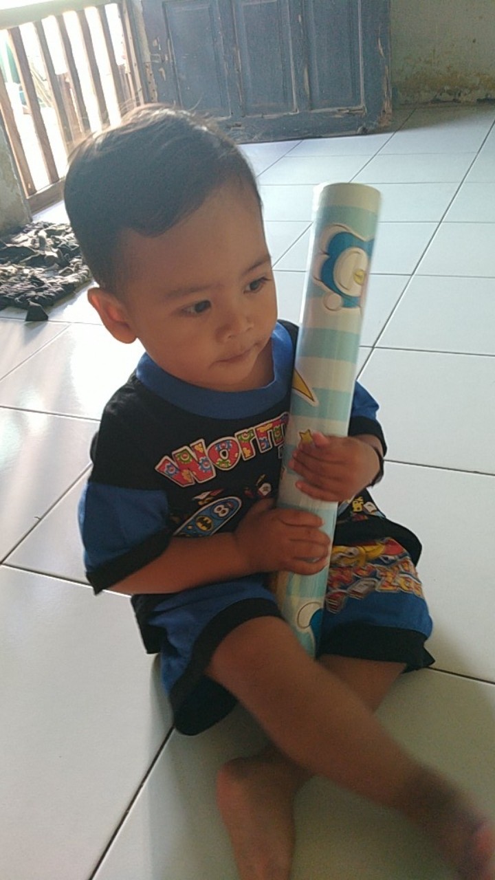 Gh102 Wallpaper Dinding Doraemon | Wall Sticker Karakter Doraemon Garis Salur Biru