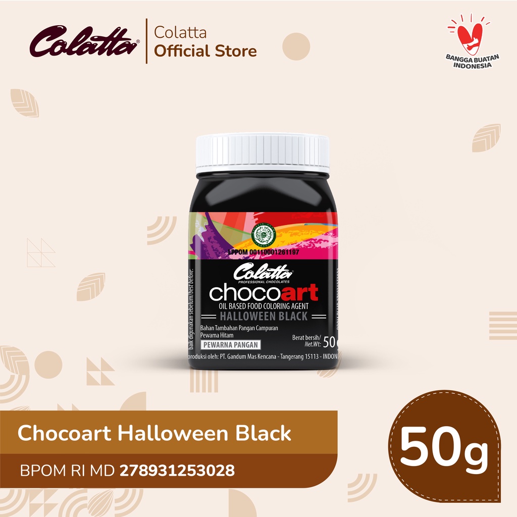 

Colatta Chocoart Halloween Black - Pewarna Makanan 50g