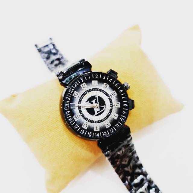 JAM TANGAN WANITA LV FULL BLACK