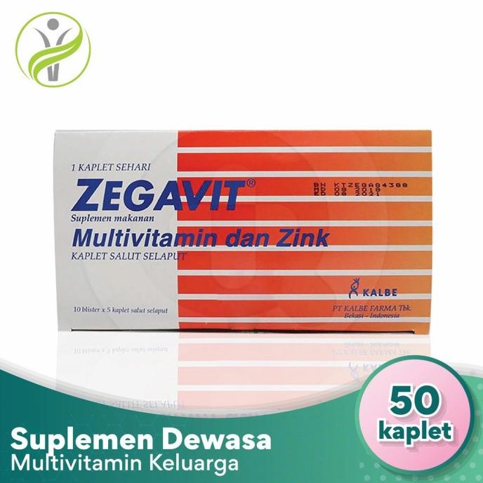 Zegavit Multivitamin Zink 50 tablet Suplemen Multivitamin/Vitamin