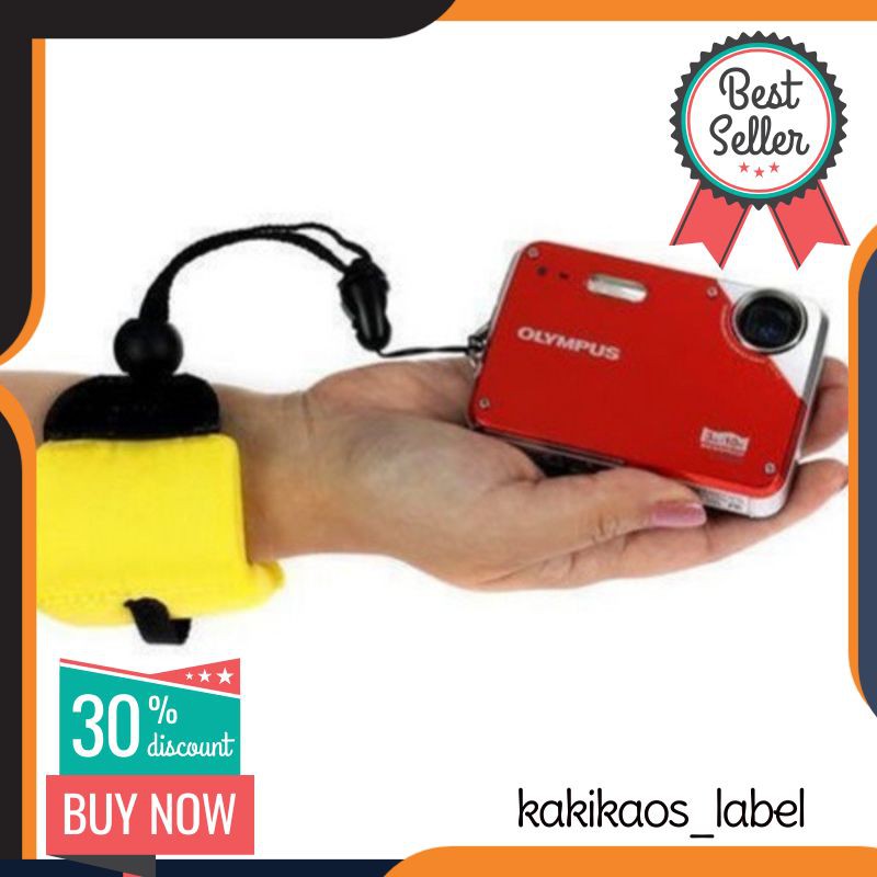 Hand Strap Pelampung Camera GoPro Xiaomi Yi - Biru Muda