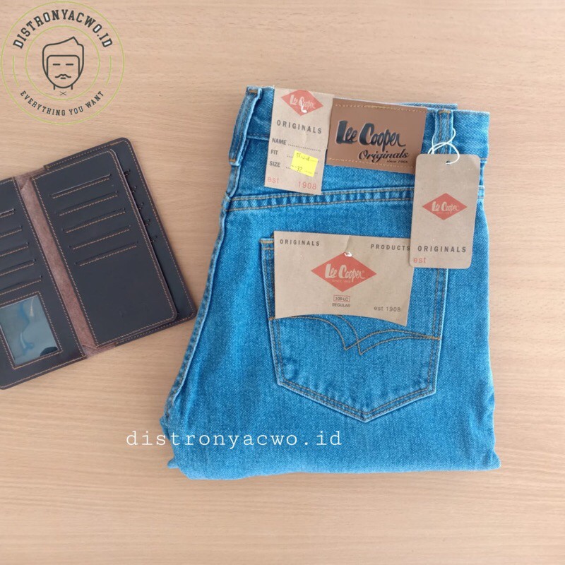 Celana Panjang Jeans Lee Cooper Pria Cowok Laki-laki Distro standar regular