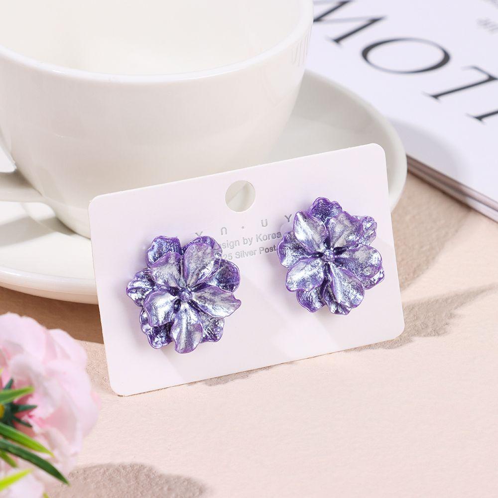 R-flower Flower Anting Kepribadian Trendi Paduan Stud