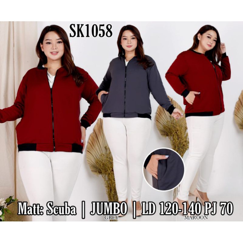 jaket bomber/jaket jumbo/jaket scuba/ld 120-140/jaket wanita/jaket bomber scuba-1