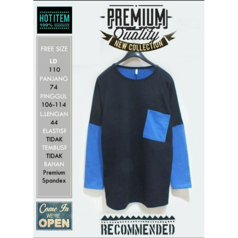 Kaos Wanita Big Size Jumbo Blic XXL Ld 110cm