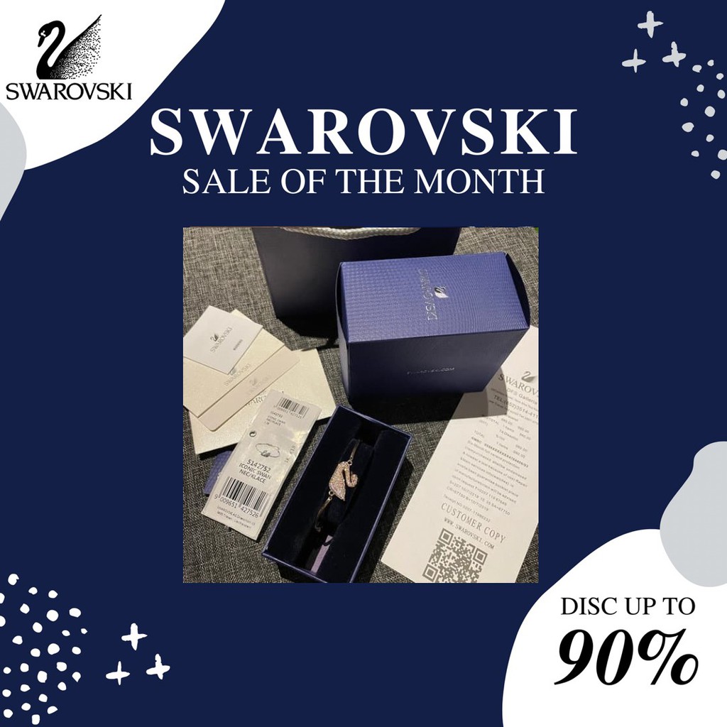 SWAROVSKI SWAN BRACELET GOLD 5142752 GELANG ORIGINAL 100%