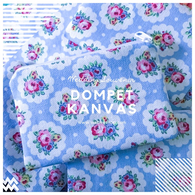 DOMPET KANVAS | DK +-  14x10. READY !!!