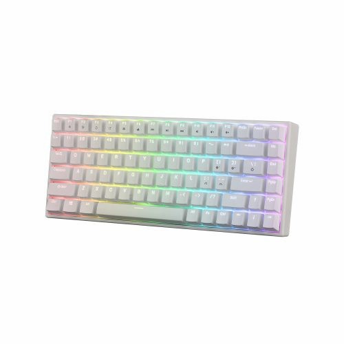 MECA 8X White - Switch Blue Digital Alliance Keyboard Gaming MECA 8X White RGB LED Light 84 Keys with Detachable Cable Type C to USB