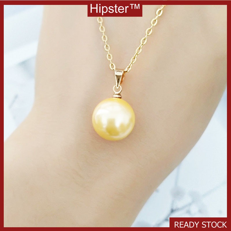 Personalized Luxury Gold Natural Freshwater Pearl Pendant Necklace