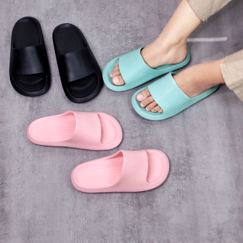 (RACHEL) SANDAL SLOP WANITA/CEWEK KEKINIAN SLOP POLOS