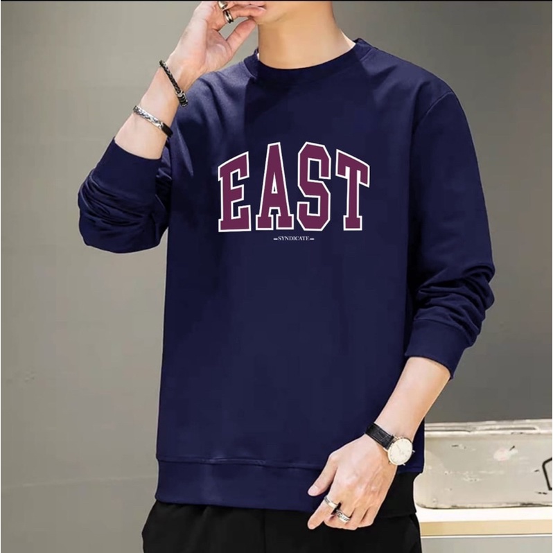 BAJU SWEATER PRIA ATASAN COWOK LENGAN PANJANG SWETER MOTIF EAST PREMIUM