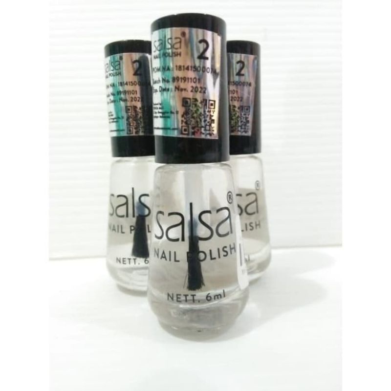 SALSA KUTEK Bening | Hitam | Matte | Glossy - Salsa Nail Polish