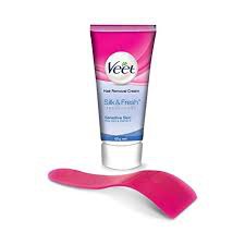 PROMO [+SPATULA] Veet Silk &amp; Fresh Hair Removal 25 gr + Free Masker Bioaqua