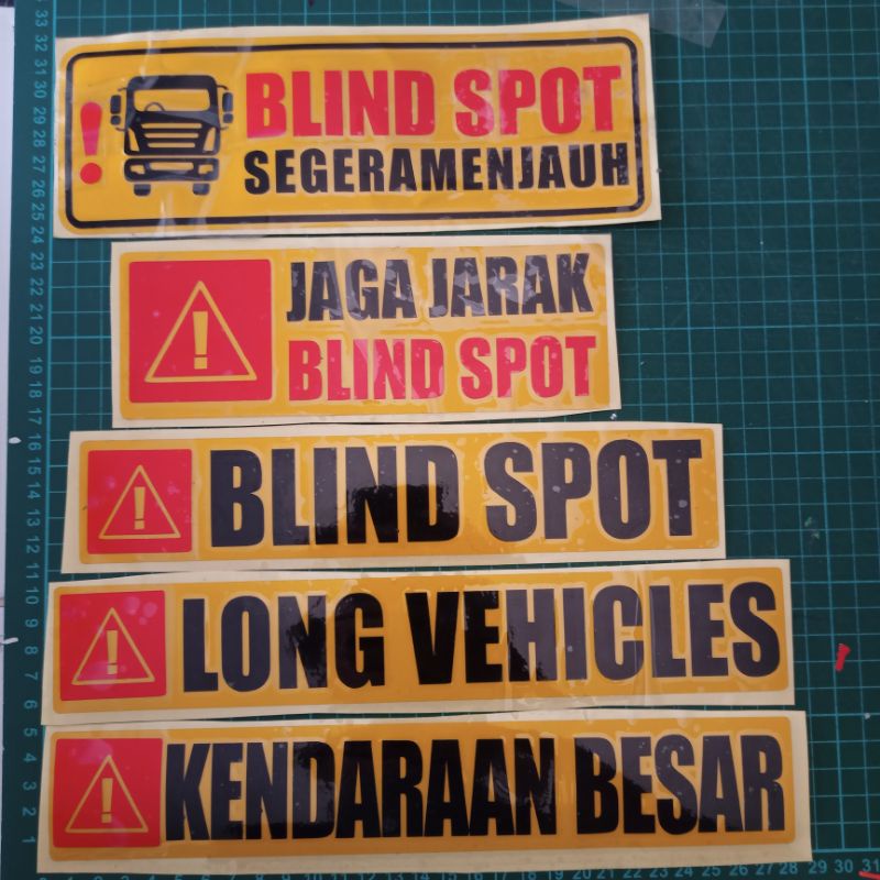 Sticker Cutting Blind Spot,Long Vehicles,Kendaraan Besar DLL