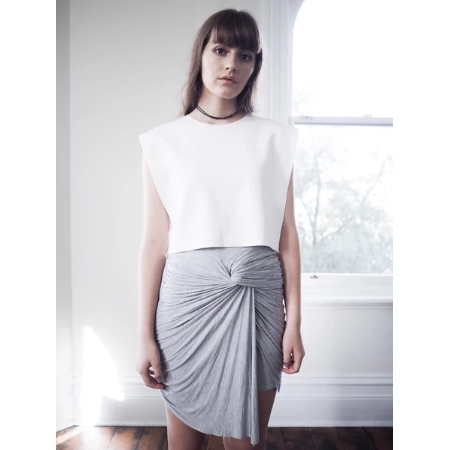 Hello Parry Denise Cropped Raw Edge Top