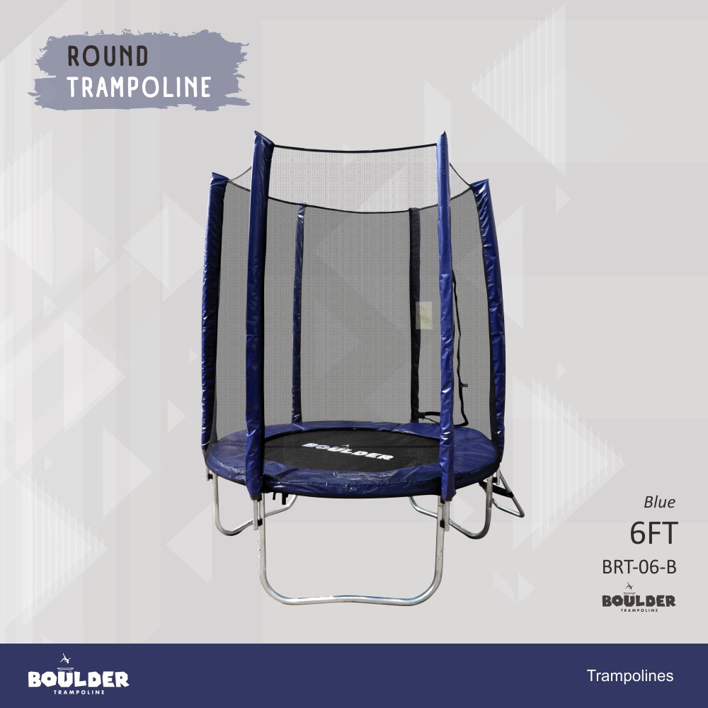 BOULDER ROUND TRAMPOLINE UKURAN 6FT