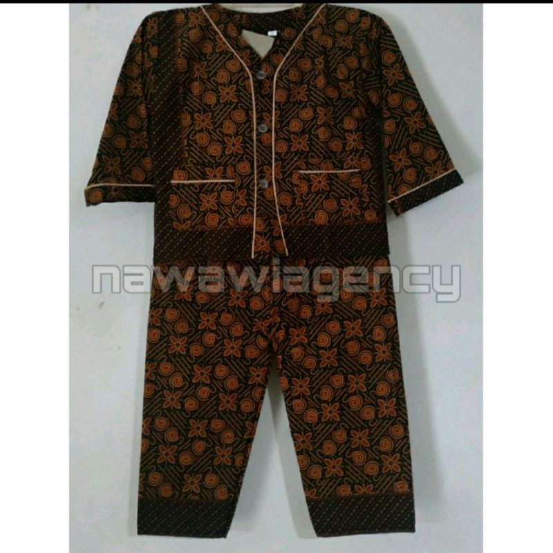 Piyama Anak Batik Lengan Panjang