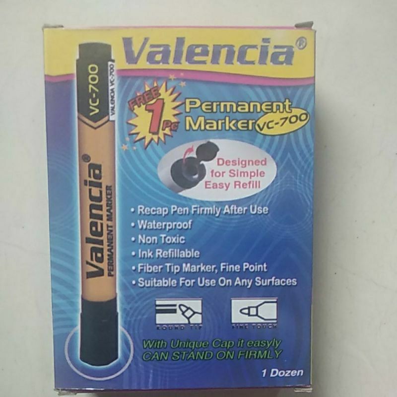 

Spidol permanent merk VALENCIA / Montana (harga 1pcs)