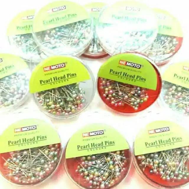COD Isi 100 pcs Jarum Pentul Mutiara ORIGINAL NEMOTO - PREMIUM QUALITY