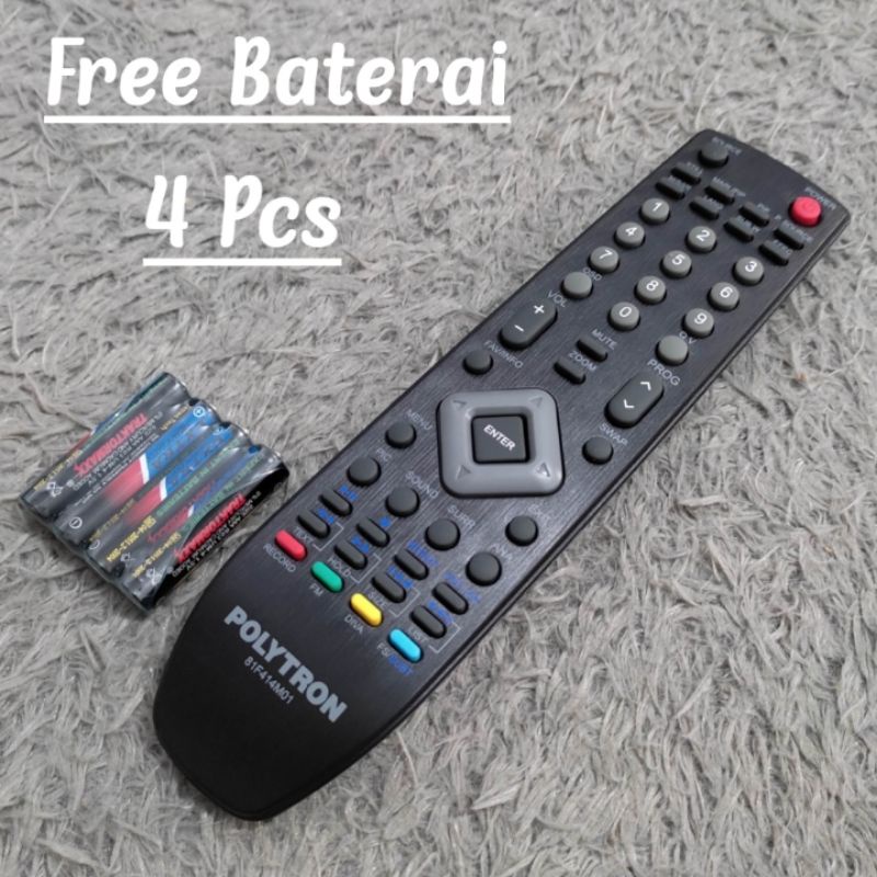Remot TV POLYTRON U Slim/LCD/LED 100% Original Terbaru Model Baru & Model Lawas - Remot TV POLYTRON 