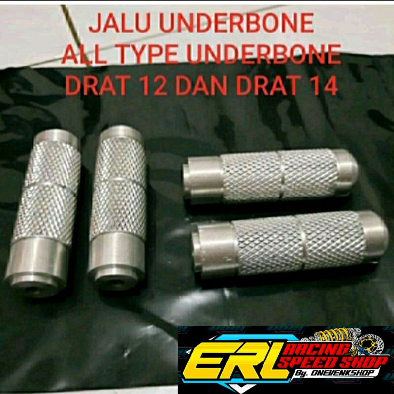 [COD] JALU UNDERBONE DRAT 12 DAN DRAT 14 BAHAN DURALIUM JALU UB FOOTSTEP UB ALL TYPE INDERBONE MOTOR