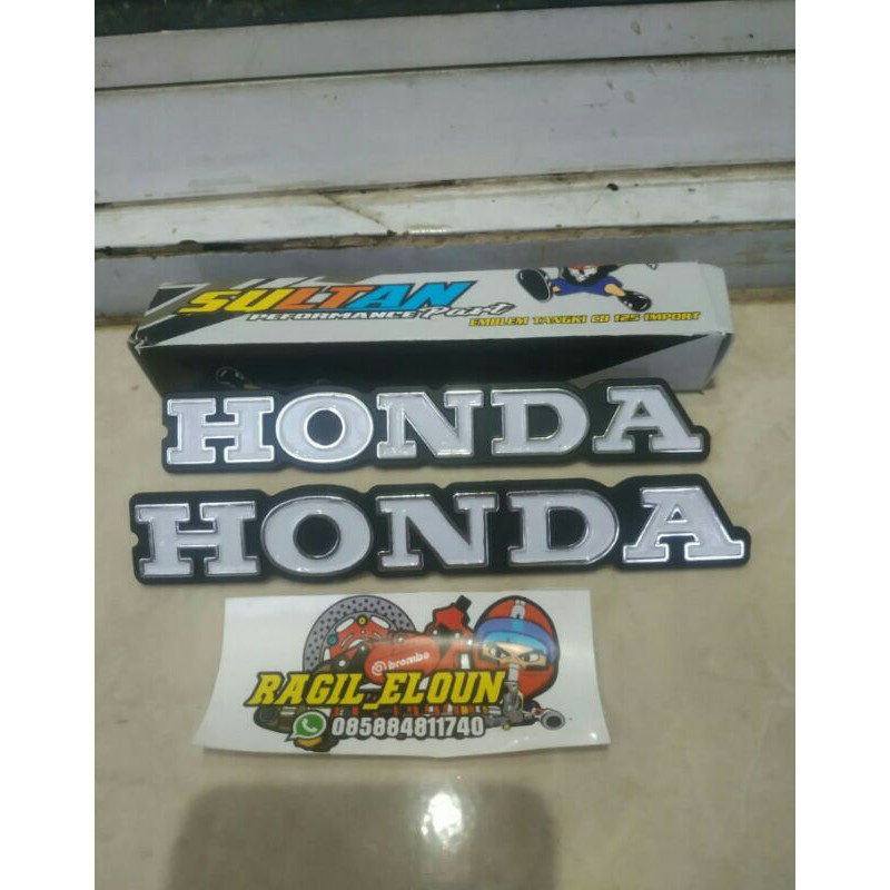emblem tangki honda ori cb125 sultan part