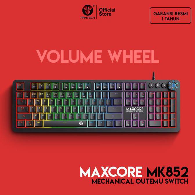Fantech MAXCORE MK852 Keyboard Mechanical - brown switch