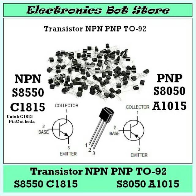 Ebs Amplifier Transistor S8050 C1815 S8550 A1015 Npn Pnp To 92 10 Pcs 3 Pin 50v Komparator Power Shopee Indonesia