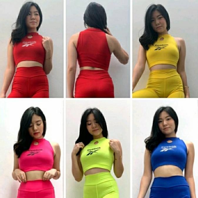 Atasan senam crop bra rbo