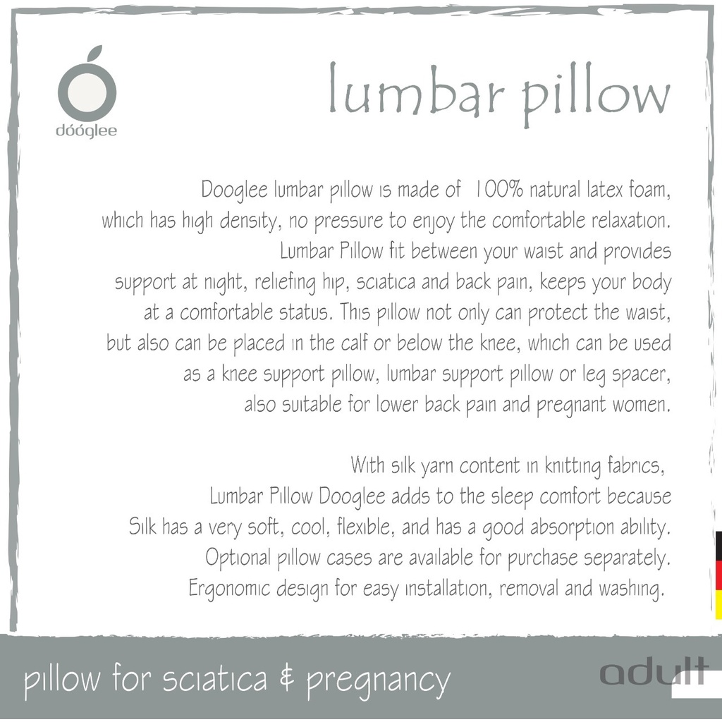 Dooglee Lumbar Pillow | Bantal Kesehatan