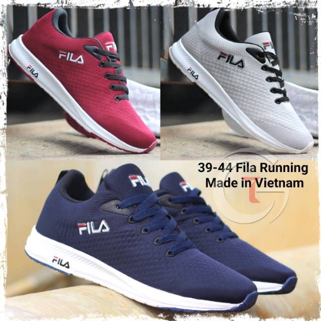 39-44 Fila Running Made Vietnam SEPATU KET SPORT OLAHRAGA SNEAKERS IMPORT PRIA GALERI INTAN BANDUNG