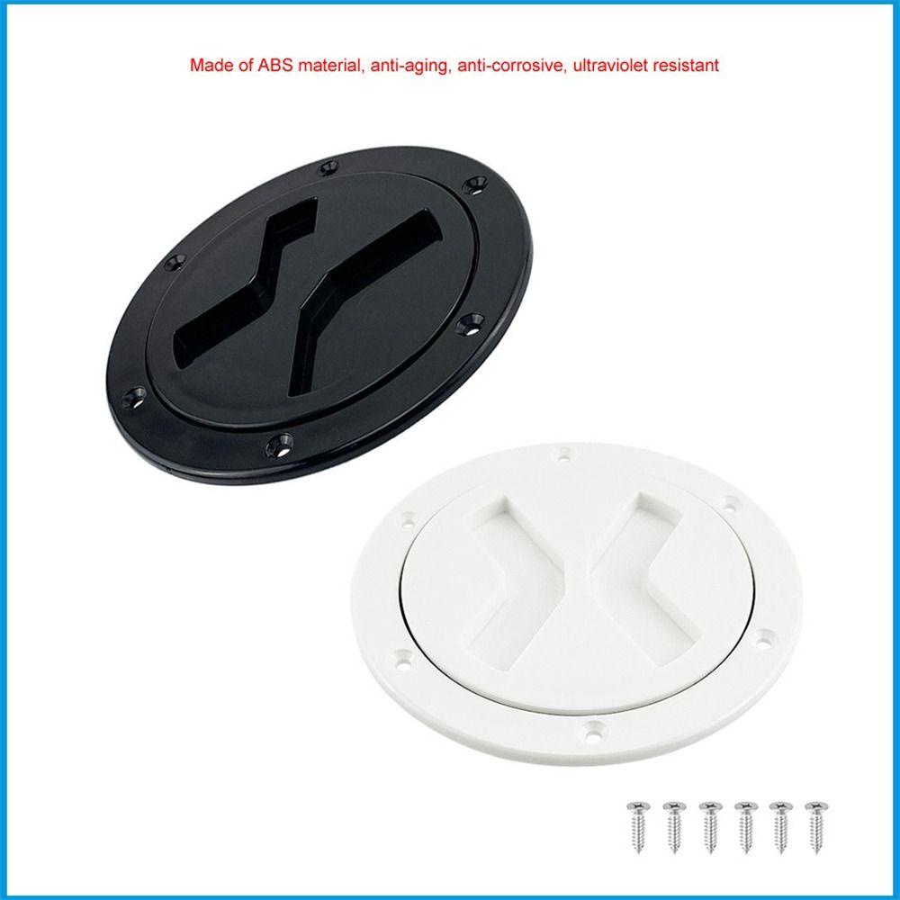 Preva Deck Cover Tutup Aksesoris Putih Hitam Akses Tetas Kapal Bulat 5inch