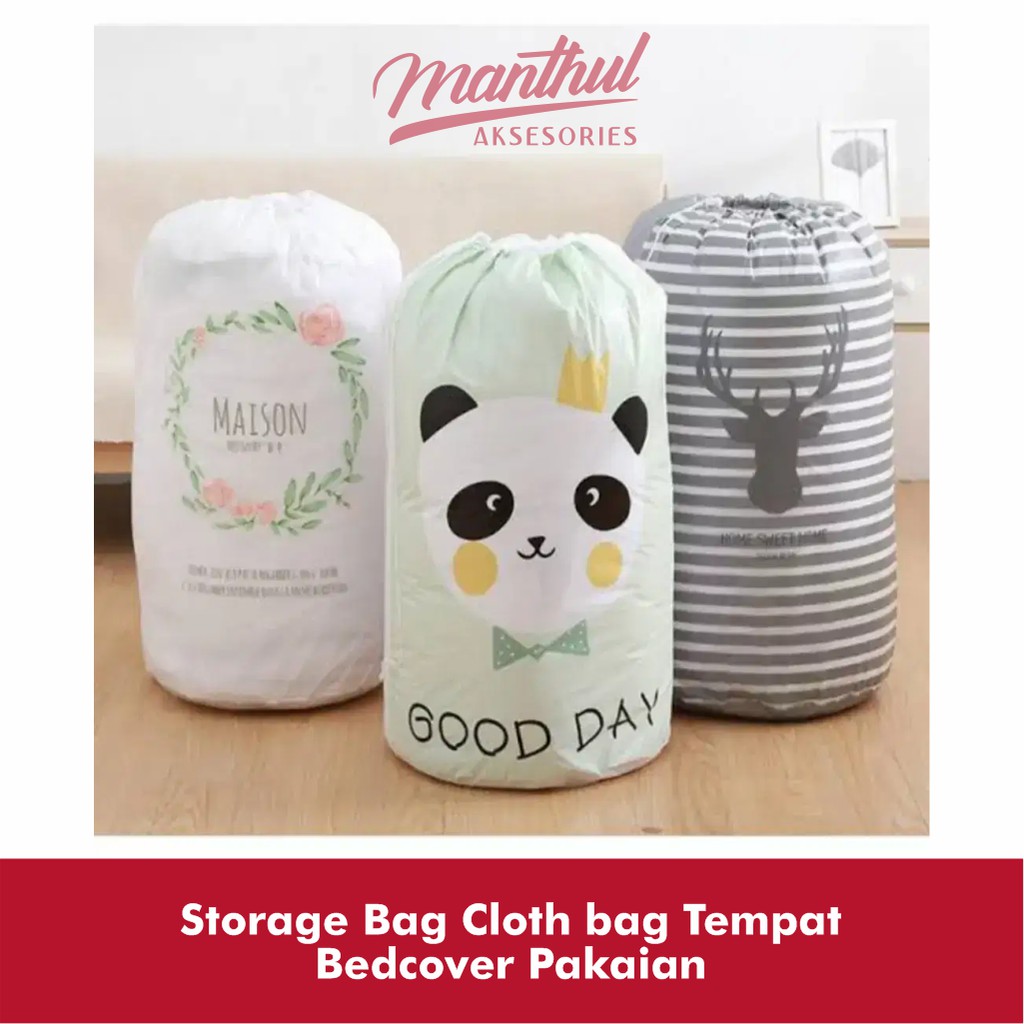 Storage Bag Cloth bag Tempat Bedcover Pakaian