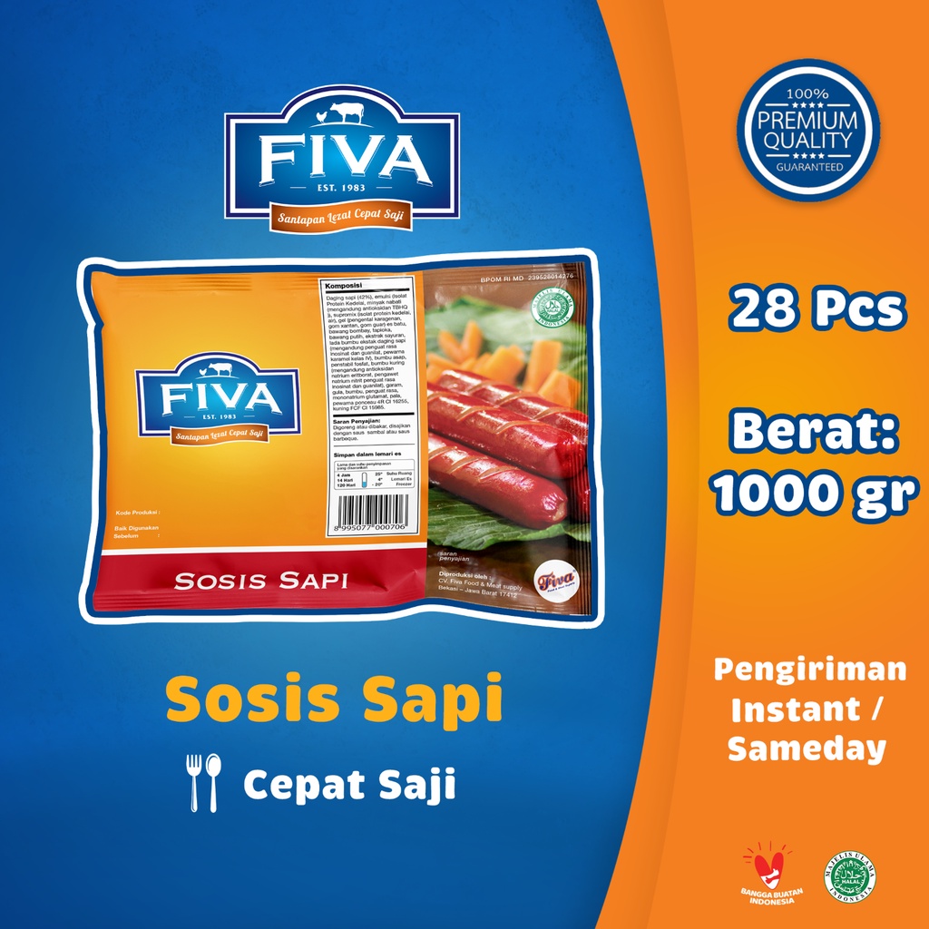 

FIVA Sosis Sapi 1000 gram