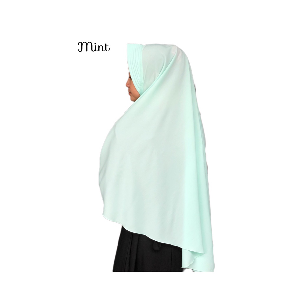 Khimar Jumbo hijab khimar jumbo per jilbab wolfis antem kerudung instant instan-jumbo mint