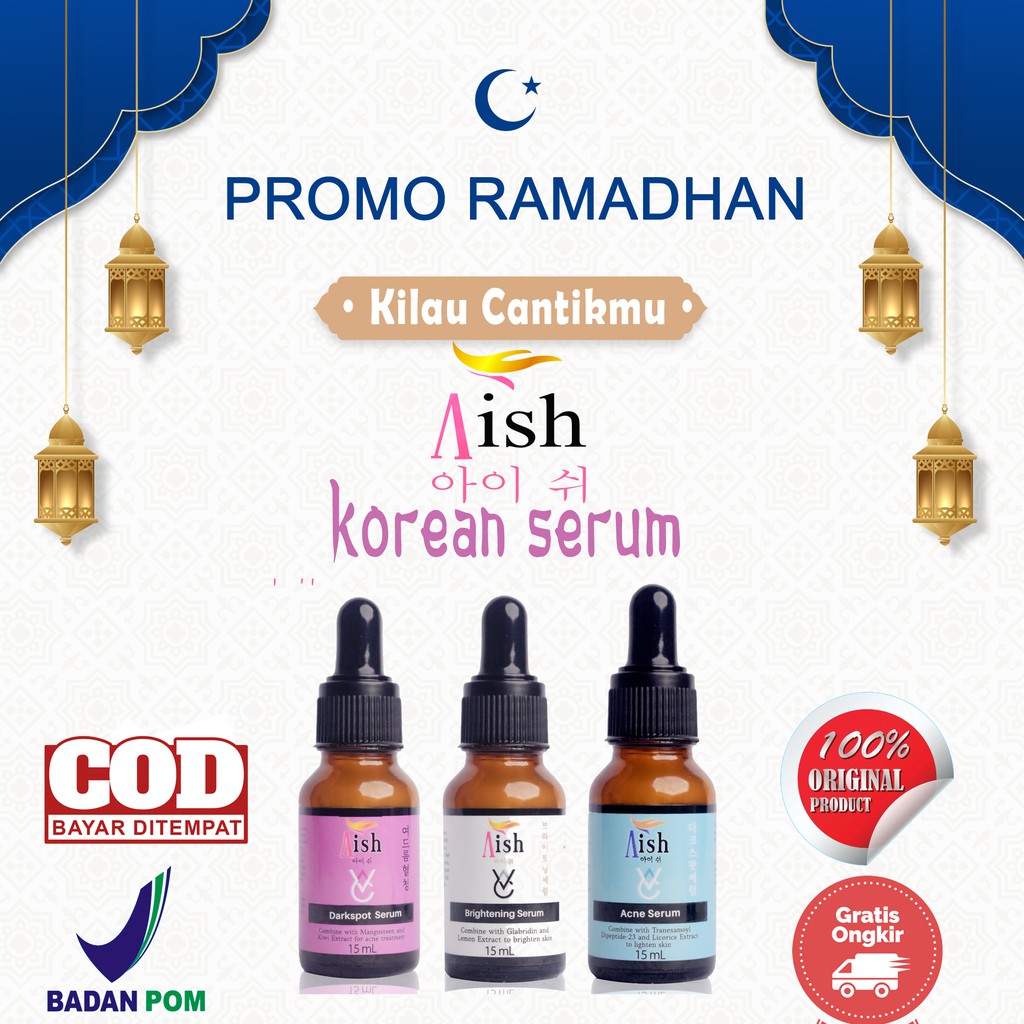 Serum Korea Aish Sudah BPOM serum untuk flek serum aish