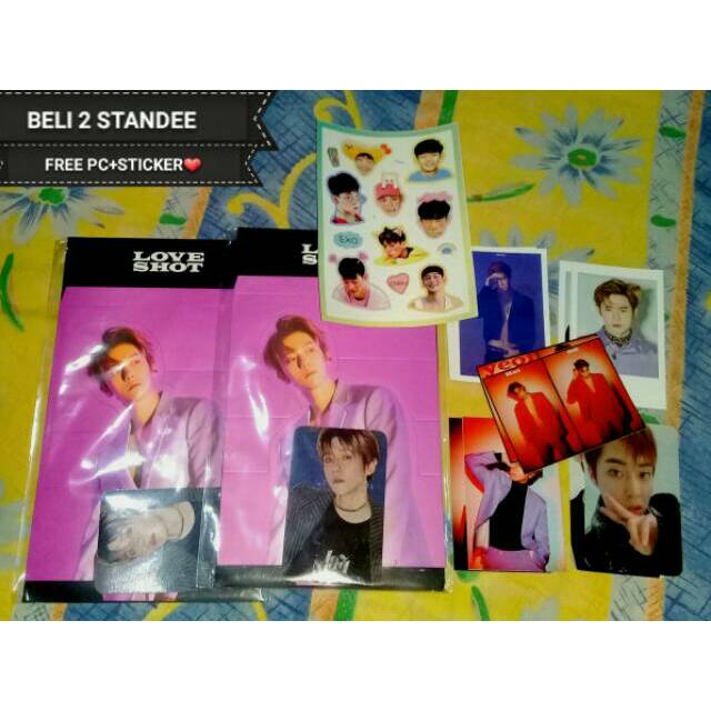 EXO Love Shot Standee + Hologram PC Baekhyun