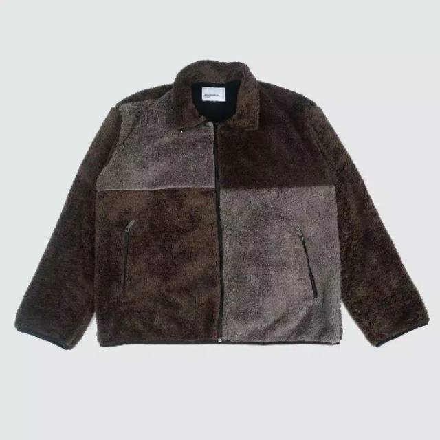Thankinsomia Brown Faux Jacket / jaket bulu / jaket pria