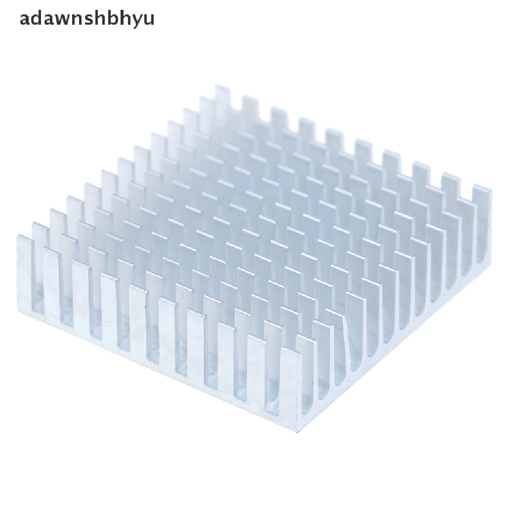 Adawnshbhyu 2pcs 40 * 40 * 11mm silver Radiator Aluminium cpu heatsink