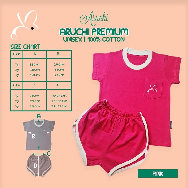 ARUCHI BABY Setelan Retro Set