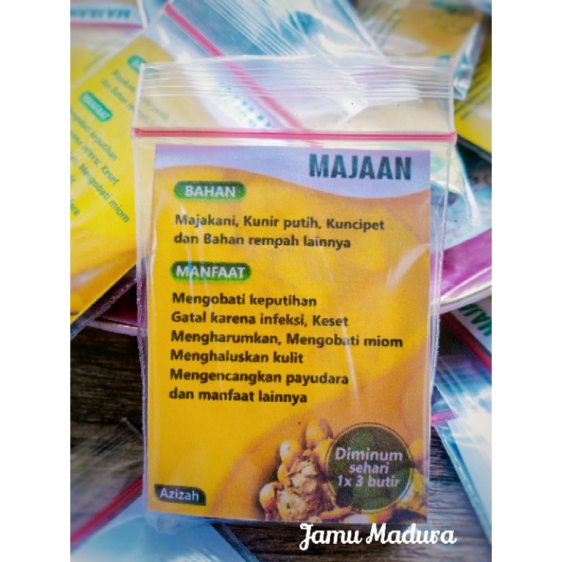 

Jamu madura / jamu majaan / pil galian rapet