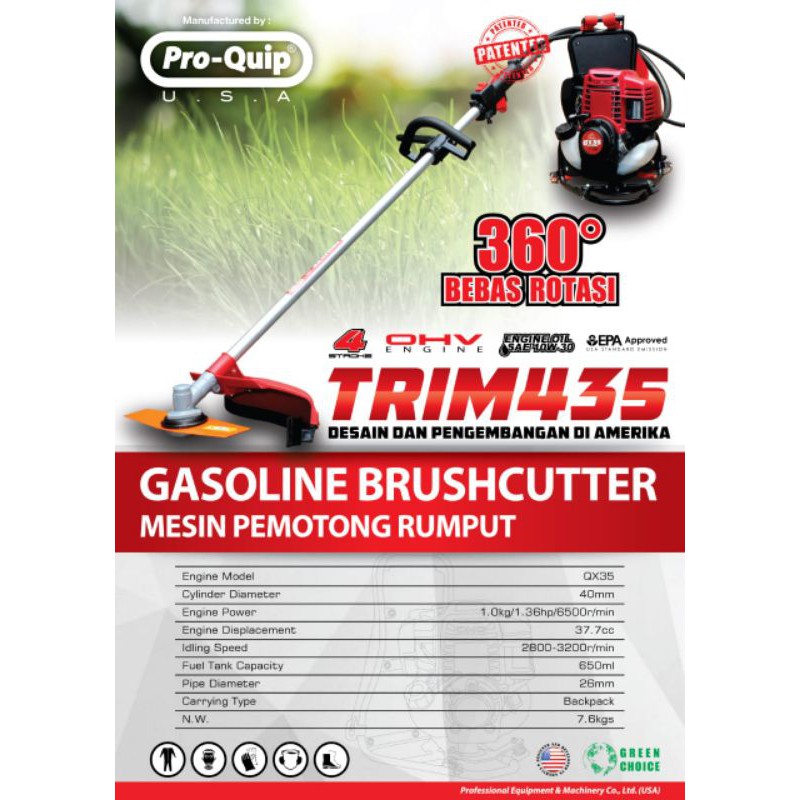 Mesin Potong Rumput Pro Quip TRIM 435