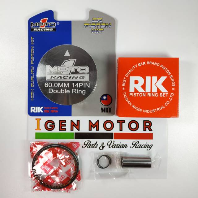 Piston 60 mm Pen 14 Double Ring MOTO 1