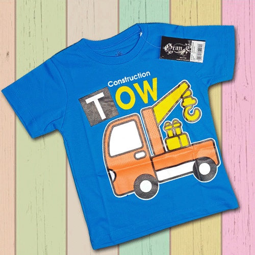 Kaos Anak Laki Laki Umur 3 4 5 Tahun Tow Baju Anak Cowok Adem Truk Derek