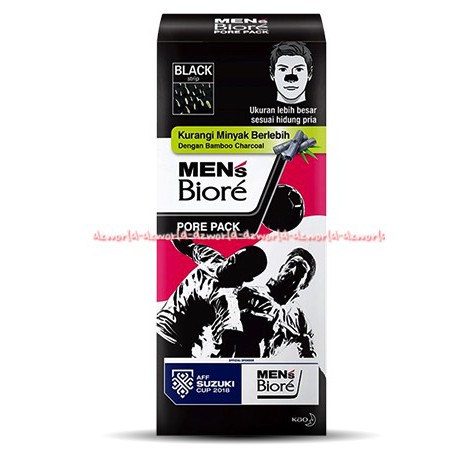 Mens Biore Pore Pack Biore Men untuk Pori-pori Komedo Hidung Pria Laki-laki Men's Biore