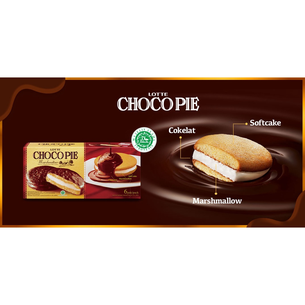 LOTTE CHOCO PIE MARSHMALLOW BOX - 168 gr