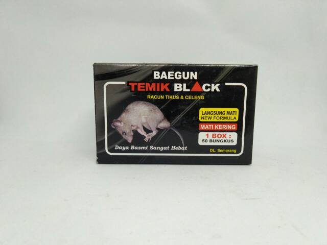 RACUN TIKUS TEMIK BLACK BAEGUN,1 dos isi 50 pcs,1 pcs 3000